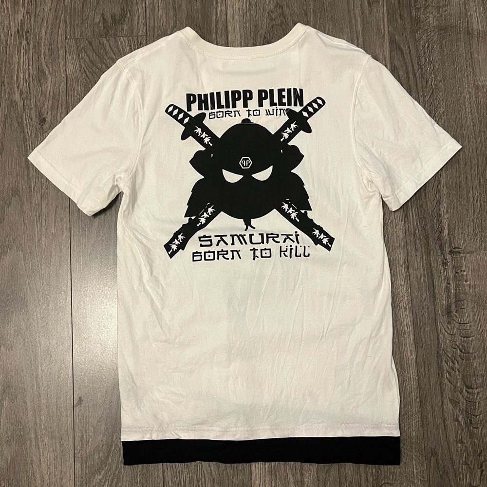 Philipp Plein Black and White Samurai Tee
